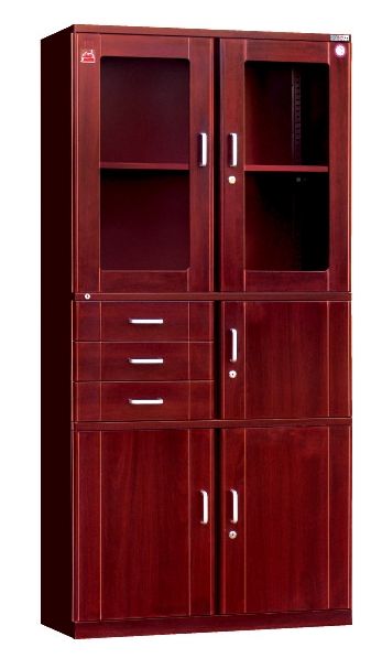 偏（piān）三抽（chōu）玻璃書櫃