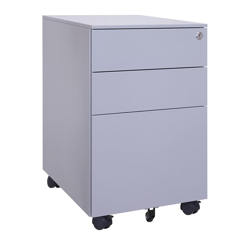 閃銀灰側拉活動櫃