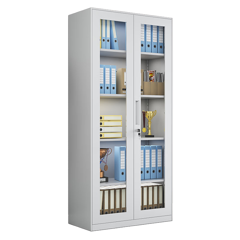 窄邊通玻對開文件（jiàn）櫃